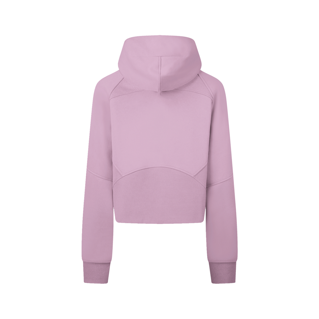 Cropped Zip-Through Hoodie