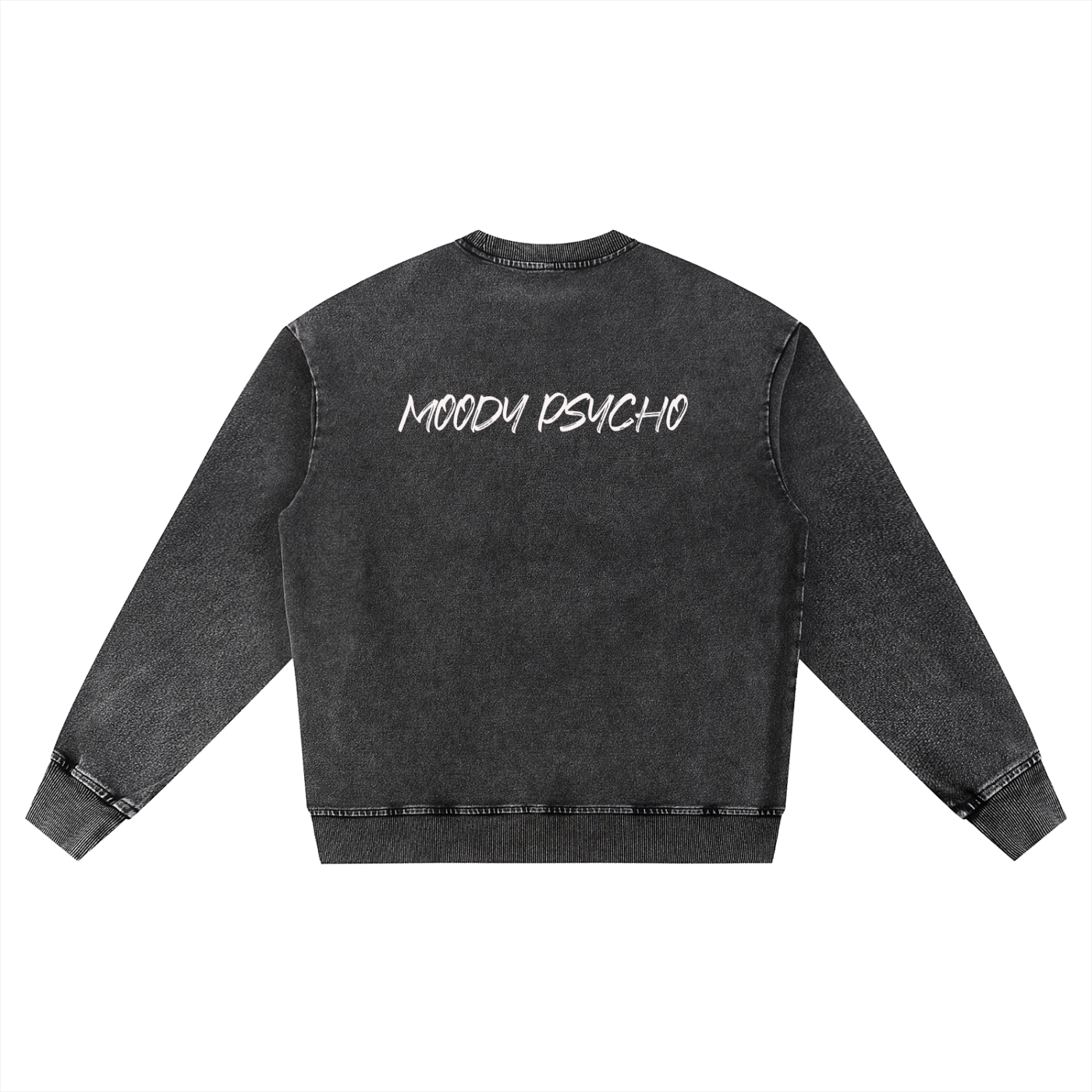 Snow Wash Oversized Crewneck Sweatshirt