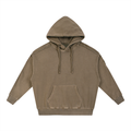 Snow Washed Tape Raw Edge Hoodie