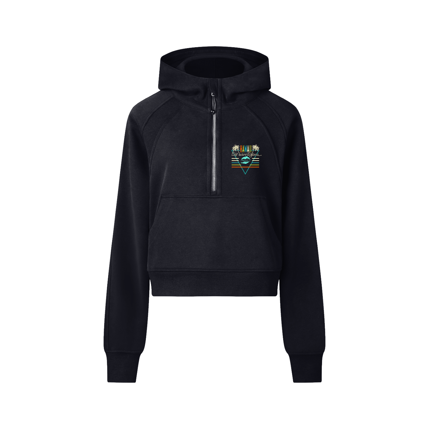 Cropped Half-Zip Hoodie